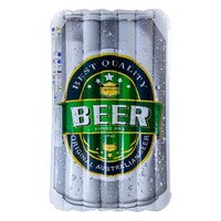 BEER INFLATABLE SWIM FLOAT LOUNGER BEACH SWIMMING WATER RAFT POOL TOY AIR MAT