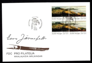 Finnland 1200/1 Viererblock FDC Förderund der Philatelie Gemälde - Picture 1 of 1