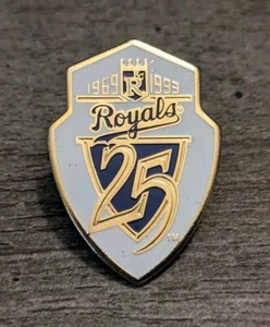 Kansas City Royals MLB Baseball 25th Anniversary 1969-1993 Sammlerstück Reversnadel - Bild 1 von 5
