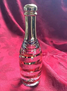 FLAWLESS Stunning KOSTA BODA Sweden CELEBRATE Champagne Bubbly Decorative BOTTLE - Picture 1 of 11