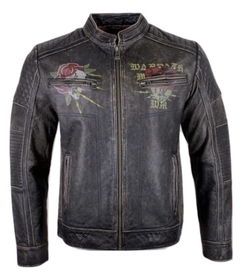 AFFLICTION Leather FAST MOTORS JACKET Limited Edition Black Vintage Biker MMA - Image 1 of 4