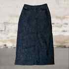 Eddie Bauer Paisley Corduroy Maxi Long Skirt Size 8