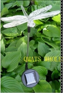 2PCS 29" Dragonfly Outdoor Party LED Solar Light Lamp Decor Garden Yard - Picture 1 of 2