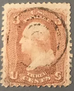 US Stamps 1868 Scott # 94 - Used - F Grill - Picture 1 of 2