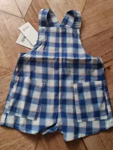 Seed Heritage - Baby Boys Check/Gingham Overall/Coveralls - Size 0 RRP $54 Blue - Picture 1 of 5