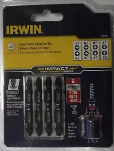 IRWIN 1903520 5pc Impact Double-Ended #1 #2 #3 Phillips Power Drill Bit - Picture 1 of 1