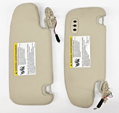 🔥 2007-2010 Lincoln MKX Driver (L) & (R) Passenger Side Sun Visor Set Pair OEM Foto 1 de 3