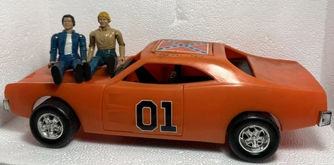 1980 Vintage Mego Dukes of Hazzard General Lee Bo & Luke Figures Warner Bros Cover
