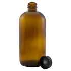 16 fl oz Amber Glass Bottle w/ Phenolic Cap