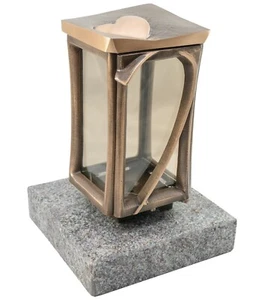 Grablaterne wetterfest aus Bronze Herzmotiv, stillvoll deutsche Herstellung edel - Bild 1 von 95