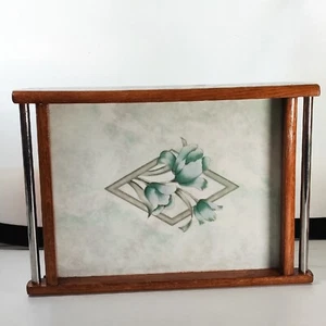 REBAJADO Bandeja Madera Vintage Azulejo Español Relieve Elevado Diseño Floral 12.25” x 8.5” - Imagen 1 de 11