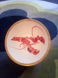 Shoeless Joe - Mango Wood Salad Bowl 25cm - Lobster Design. Item No. 7273 - Picture 1 of 4
