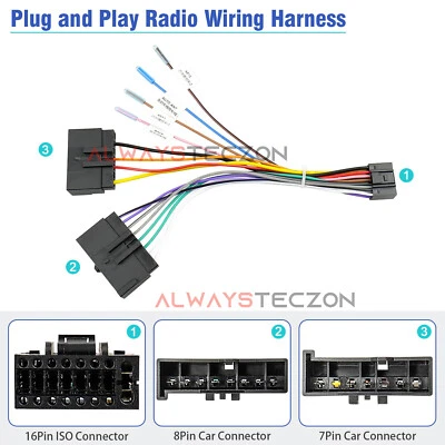 Adaptador de arnés de cableado de radio estéreo accesorio de repuesto para Ford Mercury Foto 1 de 4
