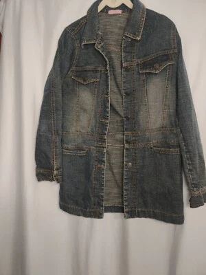 XXI Chaqueta Denim Azul Jean Talla S Metal Botón Frontal  Foto 1 de 4