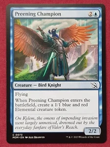 Magic The Gathering MARCH OF THE MACHINE PREENING CHAMPION blue card MTG - Picture 1 of 2