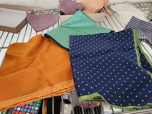 Blue with green polka dot Men's Joseph Abboud Handkerchief - Picture 1 of 4