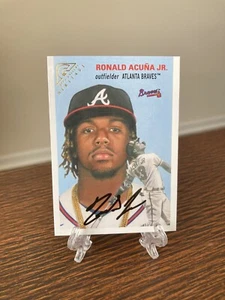 TOPPS GALLERY 2020 RONALD ACUNA JR ATLANTA BRAVES HERITAGE #HT-4 NM+ MVP - Picture 1 of 3