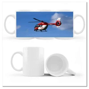 Becher Tasse mit Grafik 330 ml Rot-weißer Hubschrauber Nr. H8505M_CUP - Bild 1 von 1