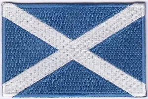 5 Stück Schottland Flagge gestickte Aufnäher 3,5"x2,25" zum Aufbügeln - Bild 1 von 1