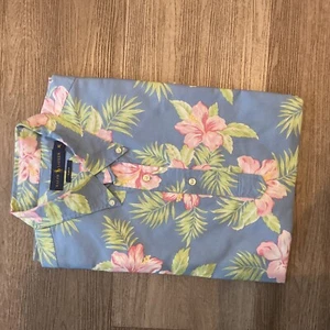 ralph laure floral short sleeve button down. worn once XL - Picture 1 of 1