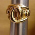 Knot ring Signed Bronze Milor Italy Gold Tone Finish