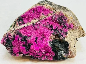 Cobaltoan calcite crystals, Malachite,cobalto calcite or cobaltian calcite 171 g - Picture 1 of 8