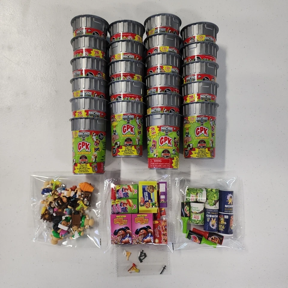 HUGE GPK Micro Figures Collection Garbage Pail Kids OS1 Set SERIES 1 1st Figures - Image 1 of 4