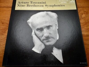 Arturo Toscanini ♫ Nine Beethoven Symphonies ♫ 1958 RCA Mono 7xLP Vinyl Box Set - Picture 1 of 2