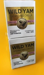 (2) Wild Yam ausgleichende Creme Wechseljahre Menstruation intensive Feuchtigkeit Ablaufdatum: 6/27 - Bild 1 von 4