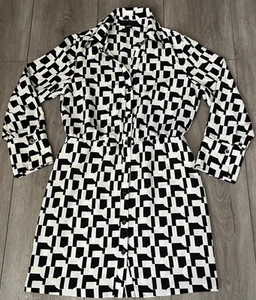 Vestido Sanctuary Cuello Geométrico Manga Larga Negro, Blanco Para Mujer Mediano - Imagen 1 de 11