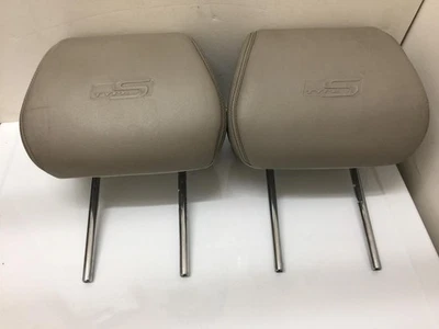 2007 2008 07 08 Juego de reposacabezas delanteros Acura TL Type-S cuero topo en relieve OEM Foto 1 de 4