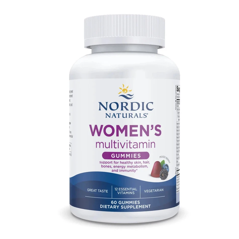 Nordic Naturals Women's Multivitamin Gummies, Mixed Berry - 60 Gummies - Image 1 of 4
