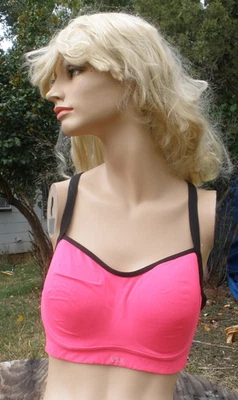 Victoria’s Secret VSX Womens Sports Bra Hot Pink Padded Underwire Size 36D - Image 1 of 4
