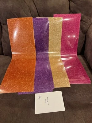 12 SISER Glitter Sheets - Box of HTV Sheets 8" X 24"  Iron-on HTV  - Image 1 of 2