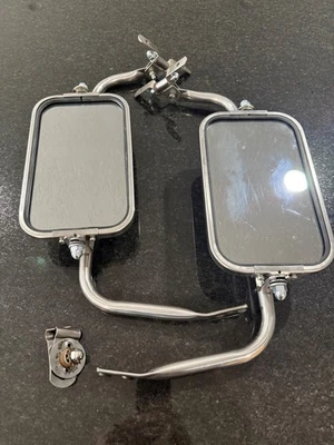 Espejos retrovisores West Coast FORD F100 F250 F350 1967-1972 acero inoxidable cromo JR junior par Foto 1 de 4