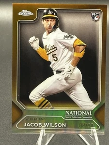 JACOB WILSON 2025 TOPPS CHROME NSCC NATIONAL CHICAGO GOLD REFRACTOR SP #MLB-5 RC - Picture 1 of 2