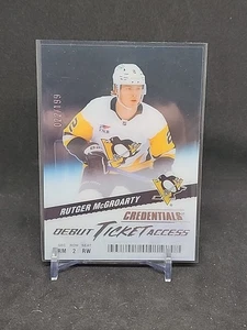 2024-25 Upper Deck Credenziali Rutger Mcgroarty RC Biglietto Debutto Acetato /199   - Foto 1 di 2