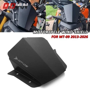 Motorcycle Aluminum Wind shield Windscreen Deflector For Yamaha MT-09 2013-2016 - Picture 1 of 7