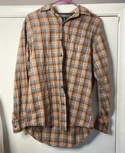 GH Bass Hemd Herren Small Mehrfarbig Kariert Langarm Knopfleiste Flanell Erwachsene - Bild 1 von 7