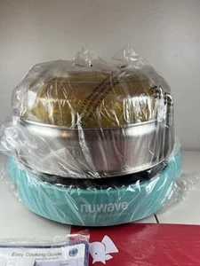 NUWAVE PRO PLUS INFRARED OVEN 20617 TEAL Manual & Complete Cookbook NEW OPEN BOX - Picture 1 of 13