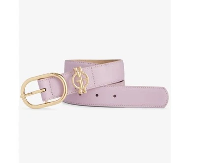 GIANI BERNINI cutout logo buckle loop faux-leather women's belt - XL - Purple - Image 1 of 4