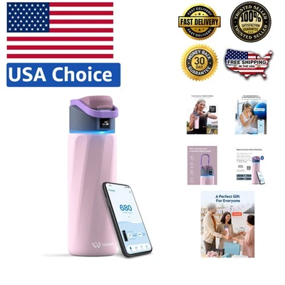 Boost Smart 24 盎司水壶 - 不含双酚 A,绝缘,带保湿提醒应用程序 — 第 1/4 张图片