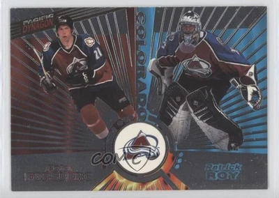 1997-98 Pacific Dynagon Silver Peter Forsberg Patrick Roy #138 HOF - Image 1 of 2