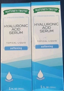 Nature's Truth 2 Hyaluronic Acid Serum Topical Liquid Softening Unscented 1fl oz - Picture 1 of 2