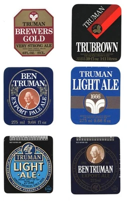 Truman's Brewery, London - 12 x older beer bottle labels - see 2 scans - Image 1 of 2