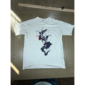 STRICT G Japan Gundam Samurai Brush Art T-Shirt Herren Large weiß Anime Grafik - Bild 1 von 12