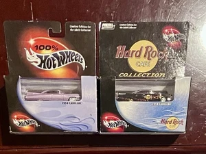 Both Hot Wheels 100% & Hard Rock Cafe Black 1959 Cadillac 1/64 Scale - Picture 1 of 4