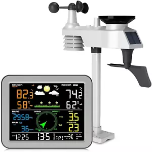 10-In-1 Weather Station Wireless,Thermometer,Humidity,Air Pressure,Rain Gauge... - Picture 1 of 1