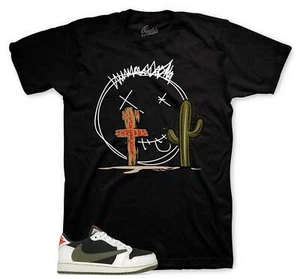 Camisa a juego Jordan 1 Travis Scott zapatos oliva - Camiseta ST Cactus - Imagen 1 de 3