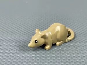 LEGO Dark Tan Rat Mouse Minifigure Animal Black Eyes White Pupils (x1) 76178 - Picture 1 of 8